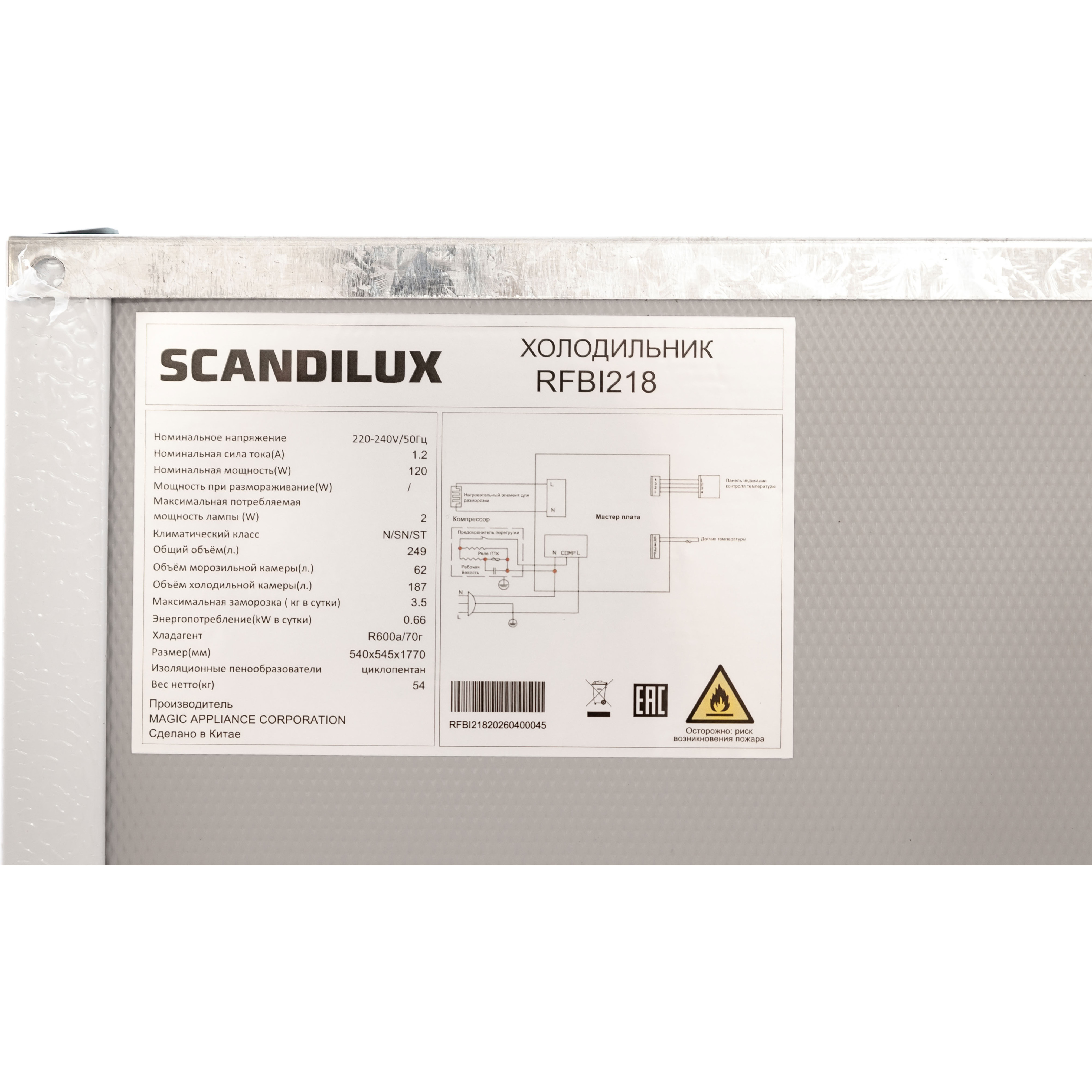 ������������ ������������ ����������� SCANDILUX RFBI218