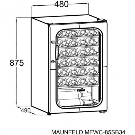 ������ ���� MAUNFELD MFWC-85SB34