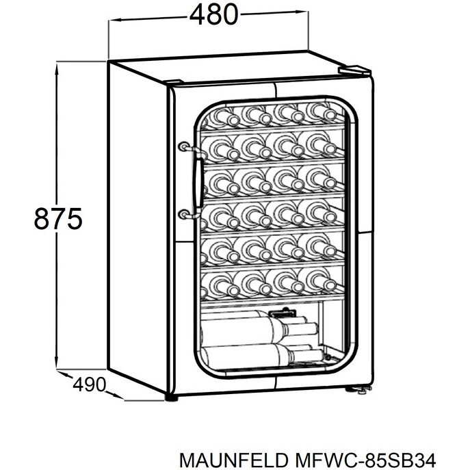 ������ ���� MAUNFELD MFWC-85SB34