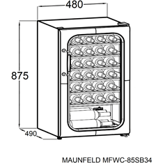 ������ ���� MAUNFELD MFWC-85SCH34