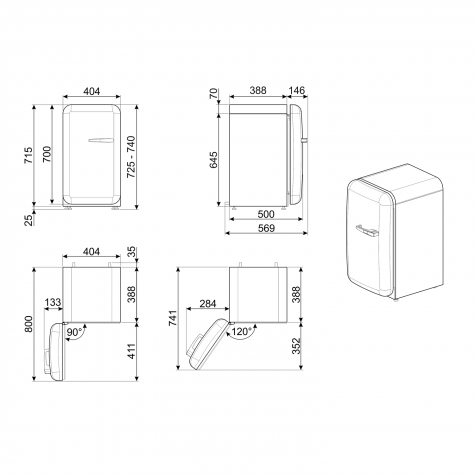 ����������� Smeg FAB5LWH6