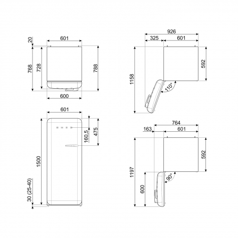 ����������� Smeg FAB28LPB6