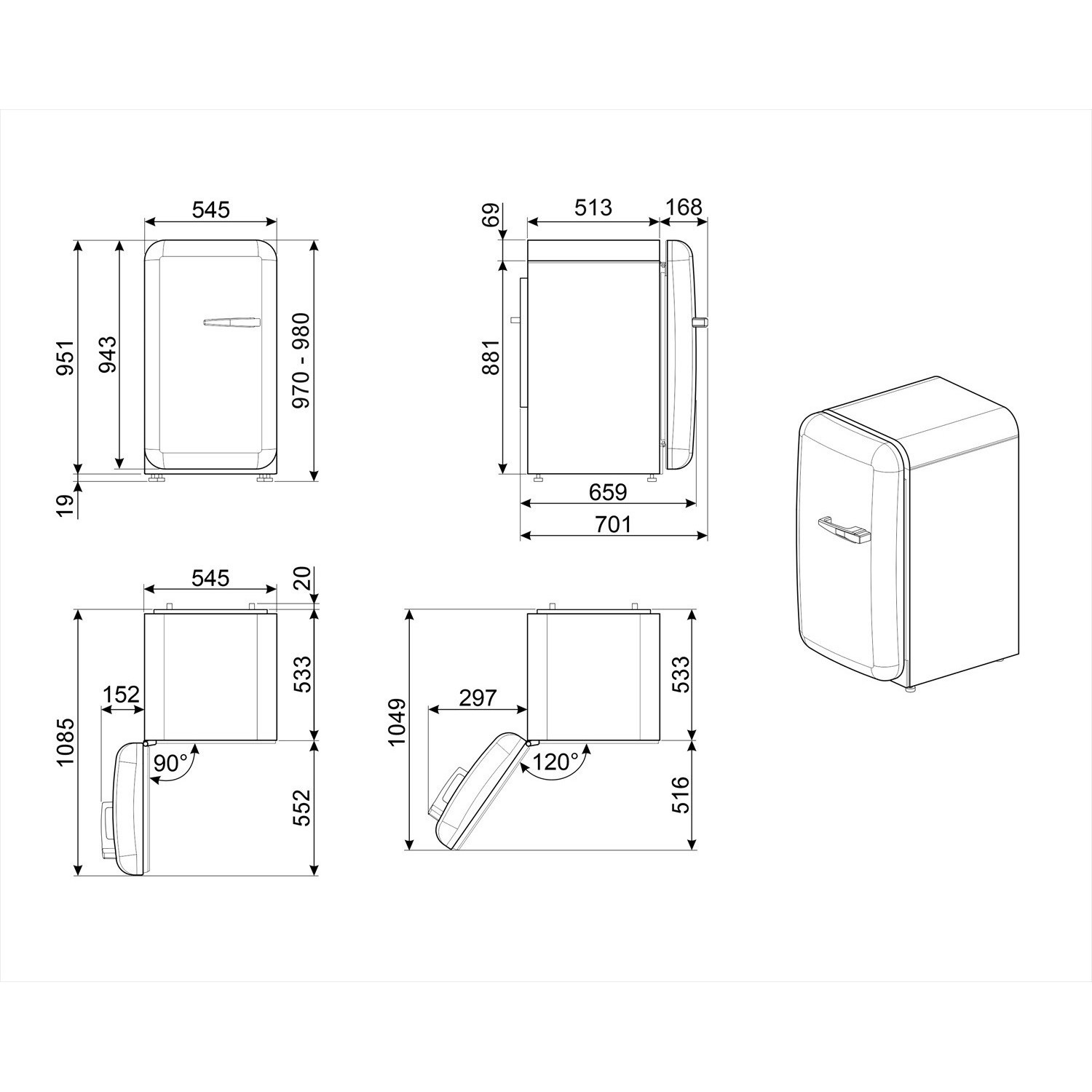 ����������� Smeg FAB10LOR6 