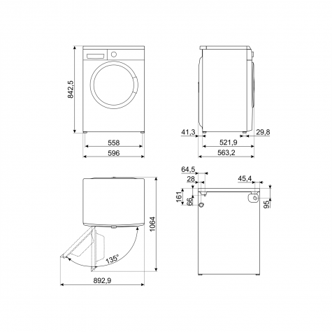 ���������� ������ SMEG WM3T84RU4