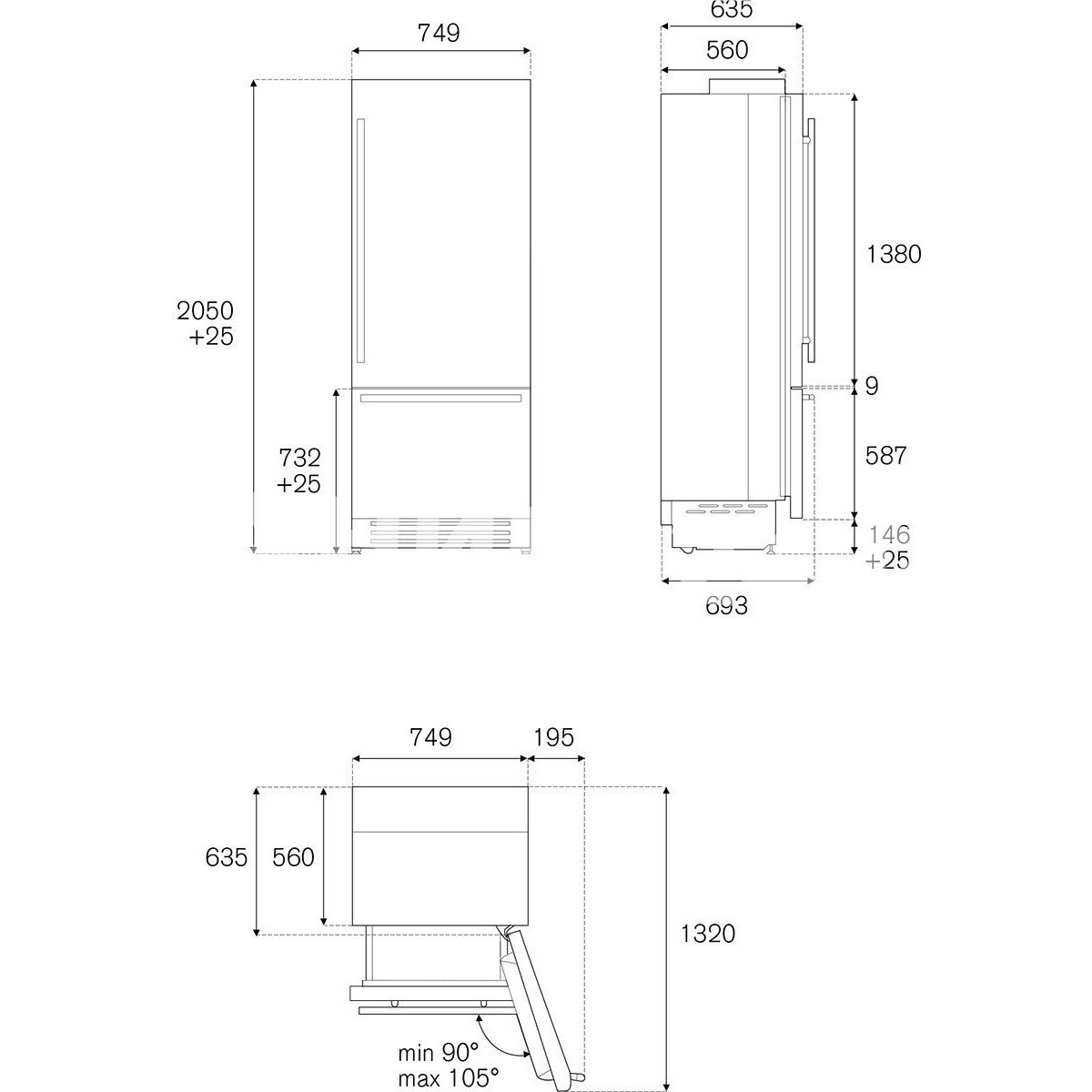 ������������ ����������� Bertazzoni REF755BBLXTT, ����� �����