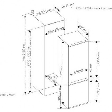 ������������ ����������� Bertazzoni REF603BBNPVC/20