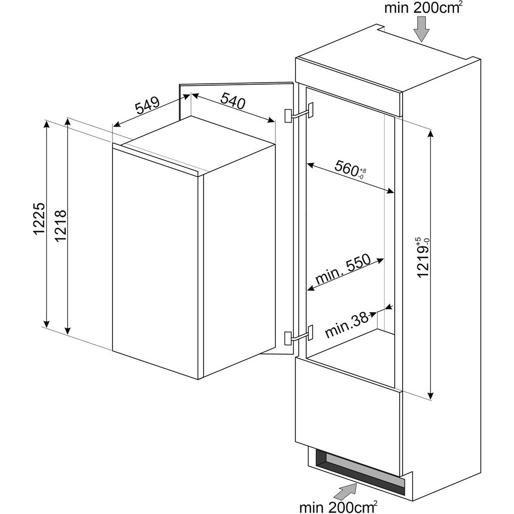 ����������� ������������ Smeg S4C122E