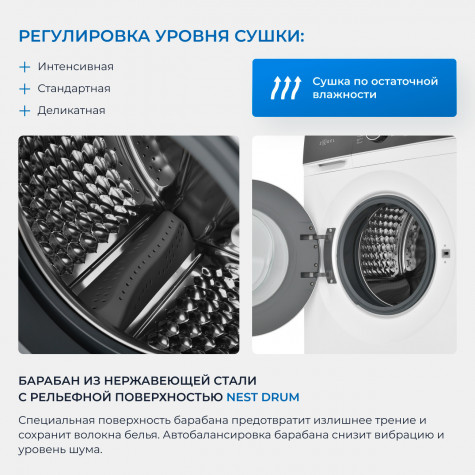 ���������� ������ � ������ Zugel ZWDF10712I Inverter Steam DD 10 ��, �����