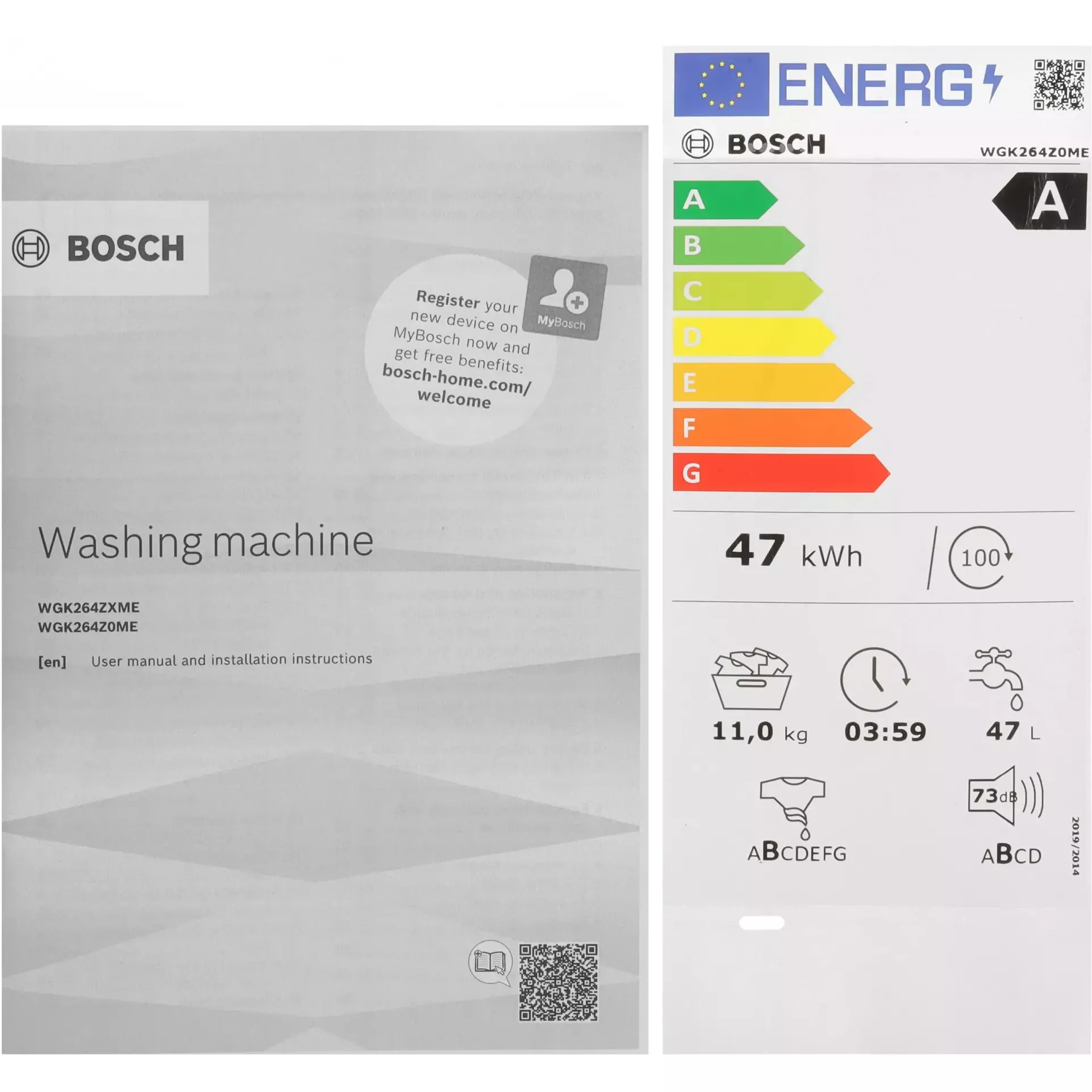 Bosch комплект для установки в колонну Стиральная машина WGK264Z0ME + Сушильная машина с тепловым насосом WQG24501BY + Соединительный элемент c выдвижной полкой