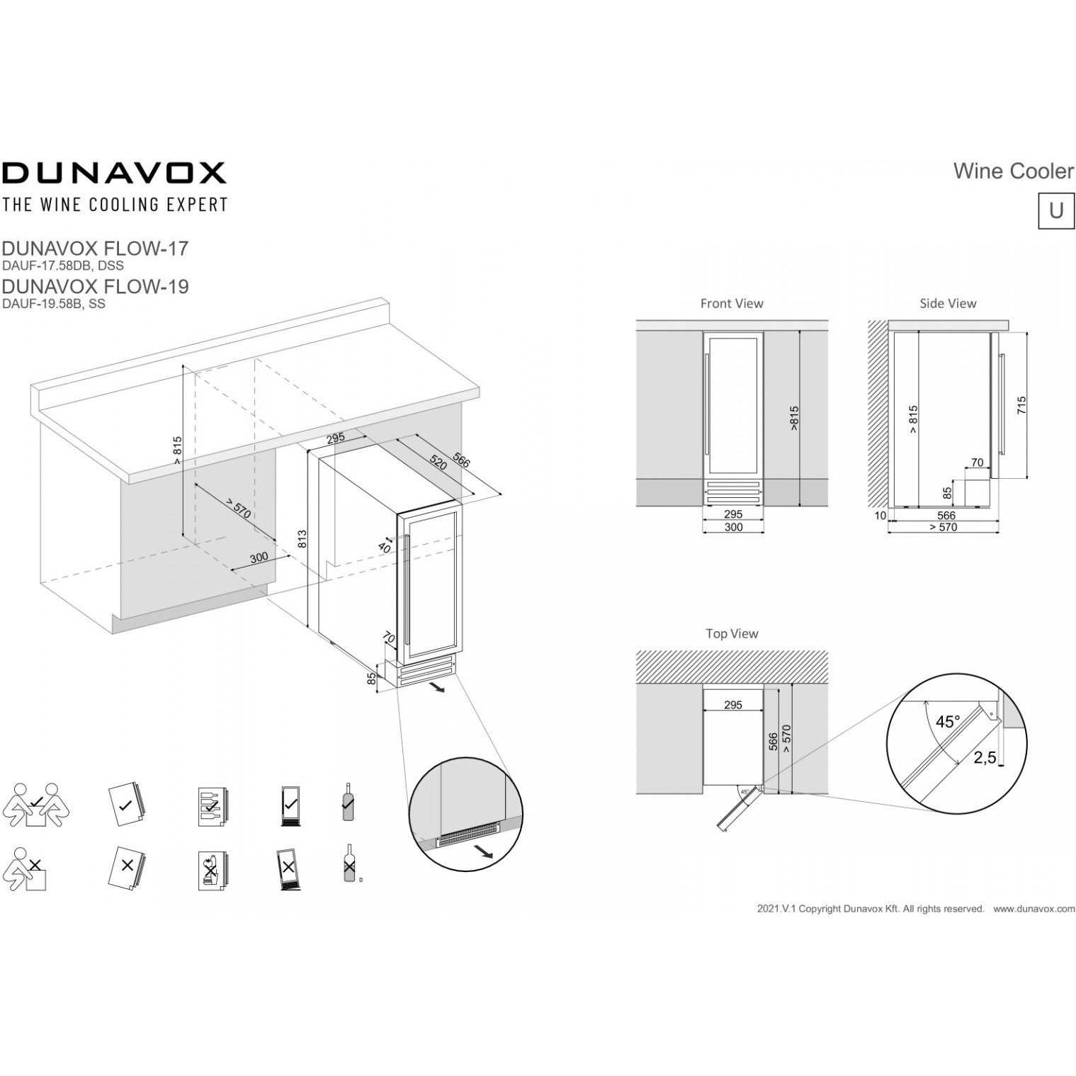������ ���� Dunavox DAUF-19.58SS