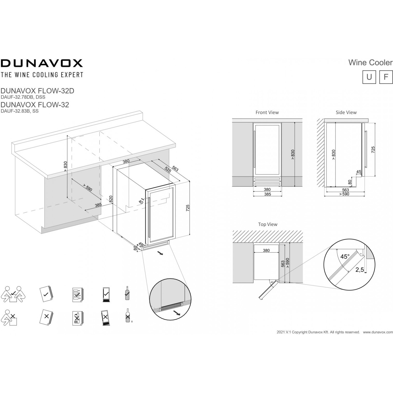 ������ ���� Dunavox DAUF-32.83B