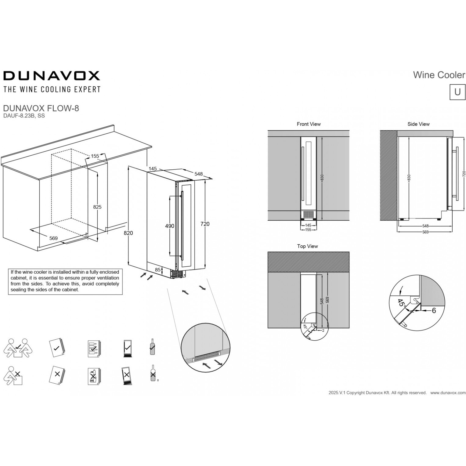 ������ ���� Dunavox DAUF-8.23SS