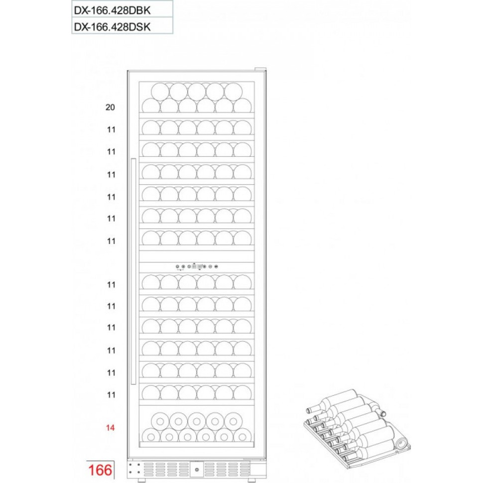 ������ ���� Dunavox DX-166.428DBK