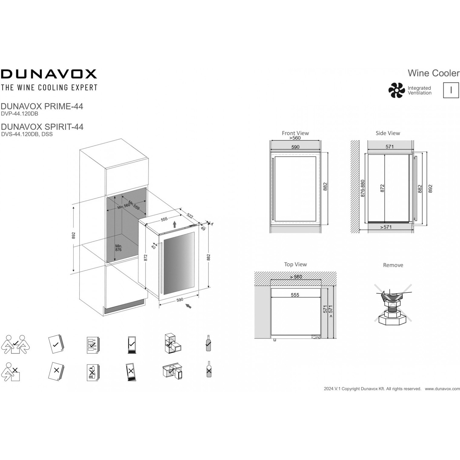 ������ ���� Dunavox DVS-44.120DB