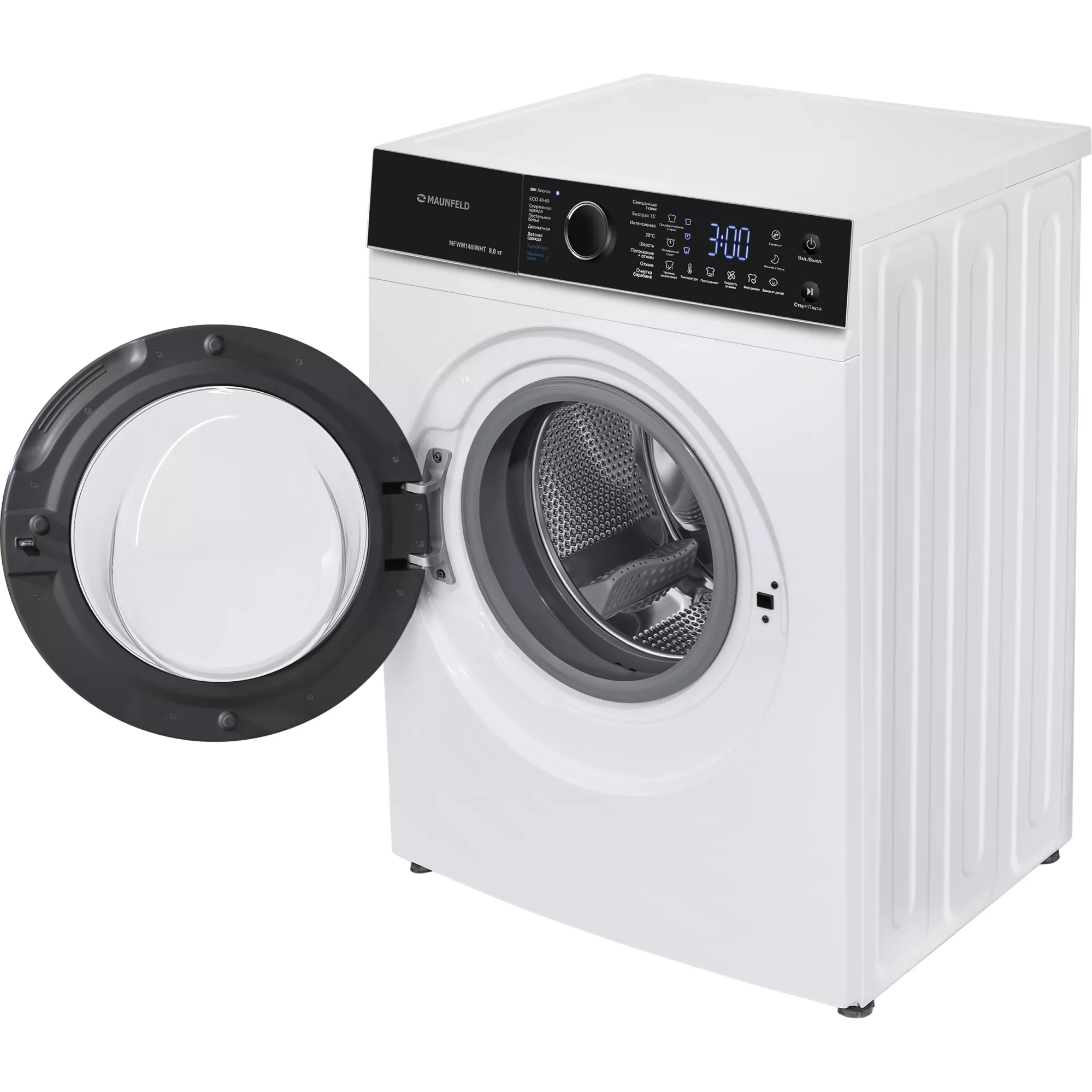 Стиральная машина Maunfeld MFWM148IWHT класс: A+++ загр.фронтальная макс.:8кг белый инвертор
