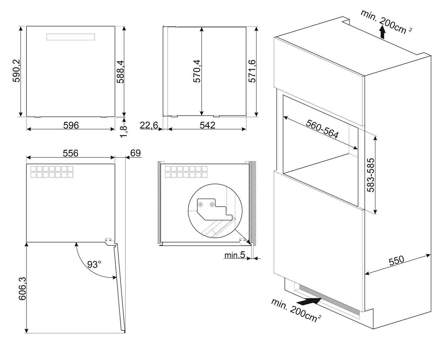 ������������ ������ ���� Smeg CVI329X3