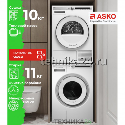 ASKO �������� ��� ��������� � ������� ���������� ������ W4114C.W/2 + ��������� ������ � �������� ������� T410HD.W.P