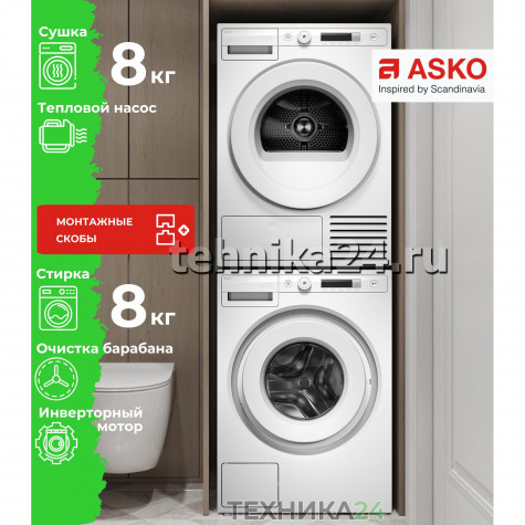 ASKO �������� ��� ��������� � ������� ���������� ������ W1084BW + ��������� ������ � �������� ������� T108HBW