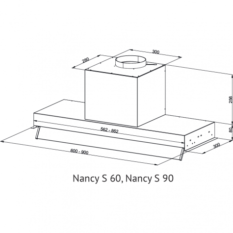 ������������ ������� Kuppersberg NANCY S 90 Black