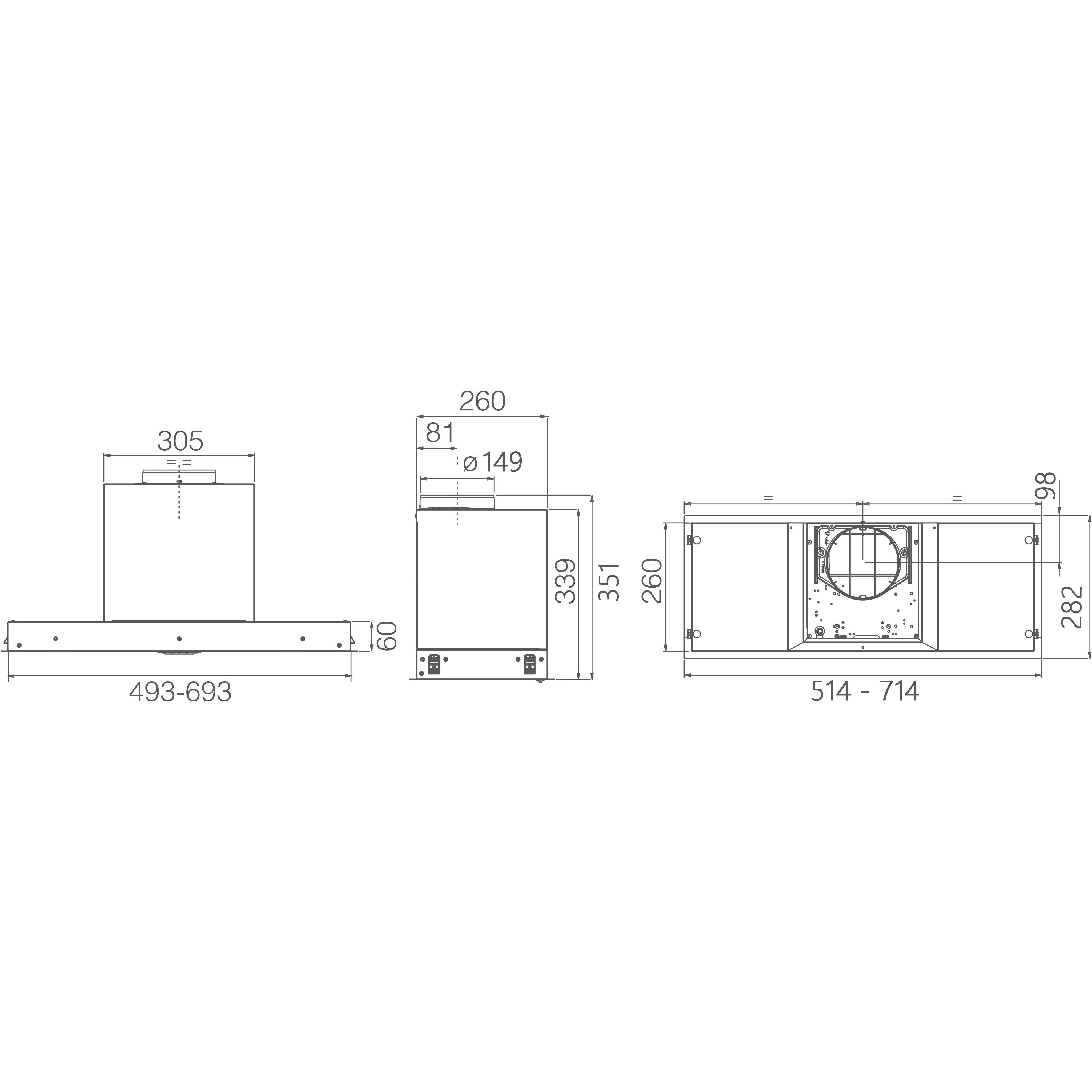 ������������ ������� Elica HIDDEN ADV PLUS @ IX/A/52