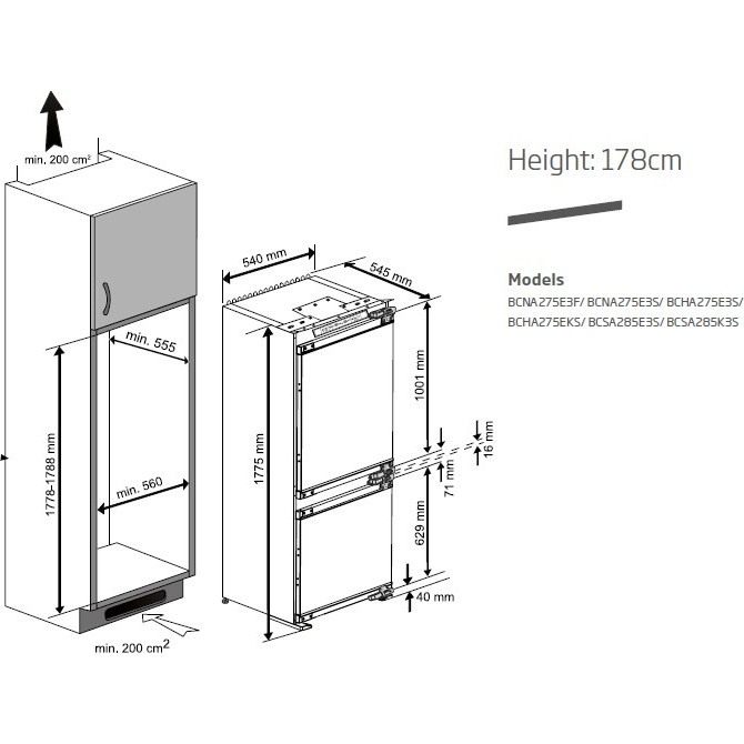 ����������� ������������ Beko BCNA275E3S