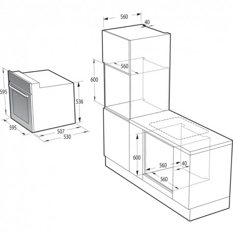 ������������� ������� ���� Gorenje BO6737E03NWG