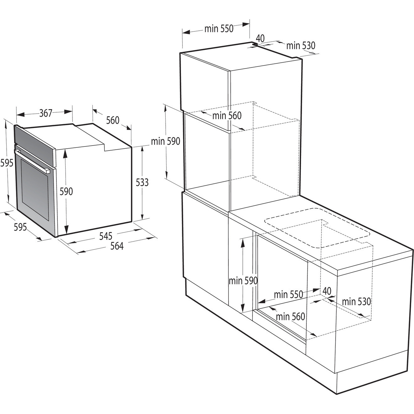 ������������� ������� ���� Gorenje BOSB6737E06X
