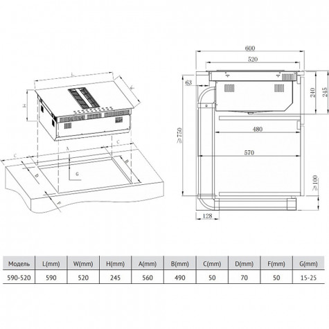������������ �������� ������ Korting HIBH 68980 NB �� ���������� �������� 