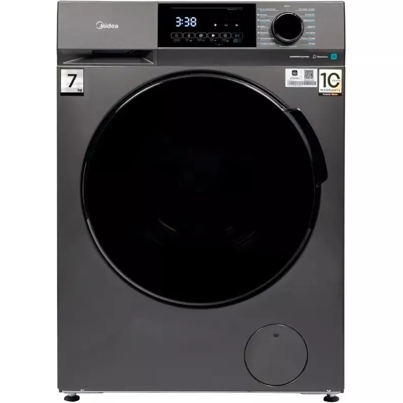 Стиральная машина Midea MFC3712BSW40/S класс: A загр.фронтальная макс.:7кг темно-серебристый инвертор