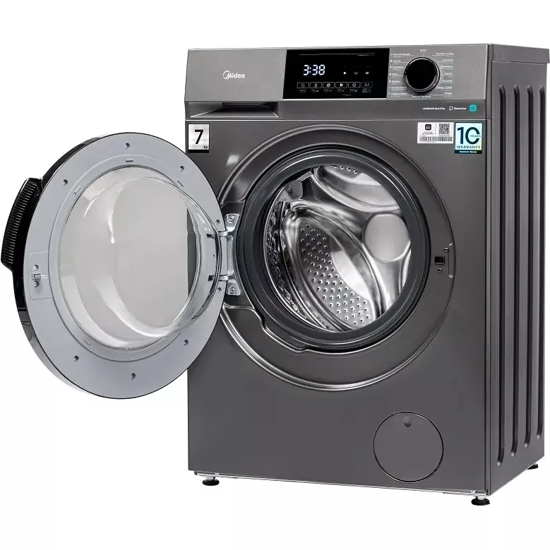 Стиральная машина Midea MFC3712BSW40/S класс: A загр.фронтальная макс.:7кг темно-серебристый инвертор