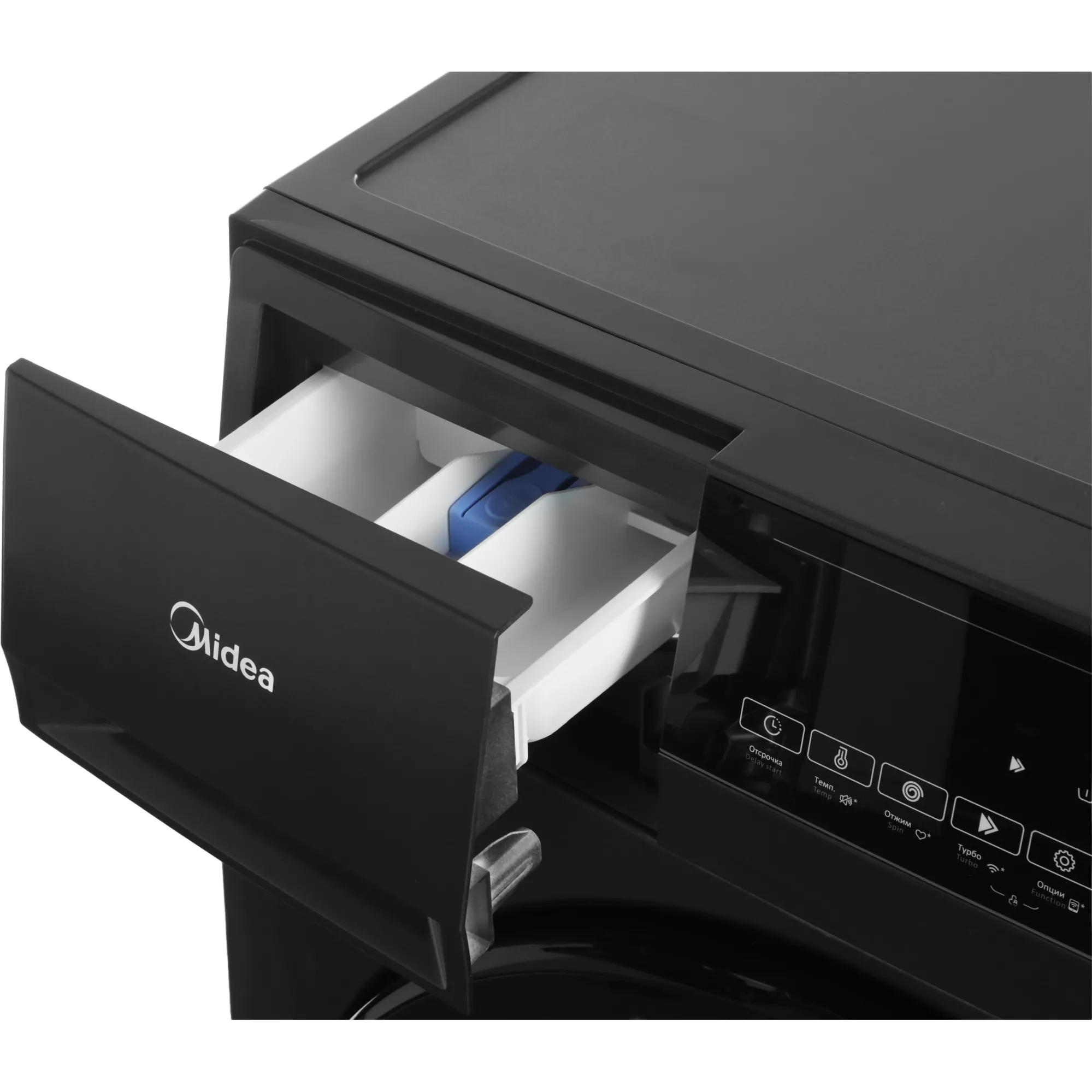 Стиральная машина Midea MFC3712BSW40/S класс: A загр.фронтальная макс.:7кг темно-серебристый инвертор