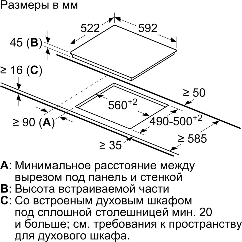 �������������  �������� ������ Bosch PKF631FP3E