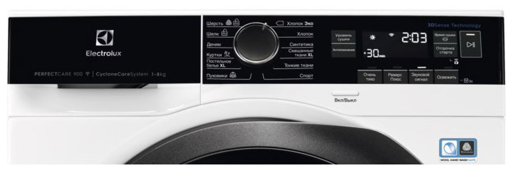 ��������� ������ � �������� ������� Electrolux EW9H188SC