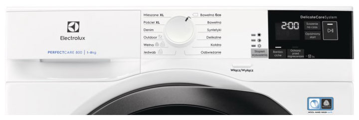 ��������� ������ � �������� ������� Electrolux EW8H458BP