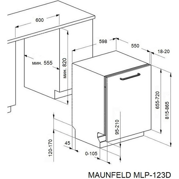 ������������ ������������� ������ Maunfeld MLP-123D Light Beam