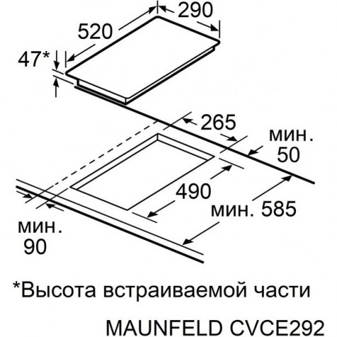 ������������ �������� ������ Maunfeld CVI292MBK2