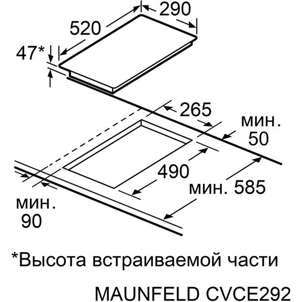 ������������ �������� ������ Maunfeld CVI292MBK2