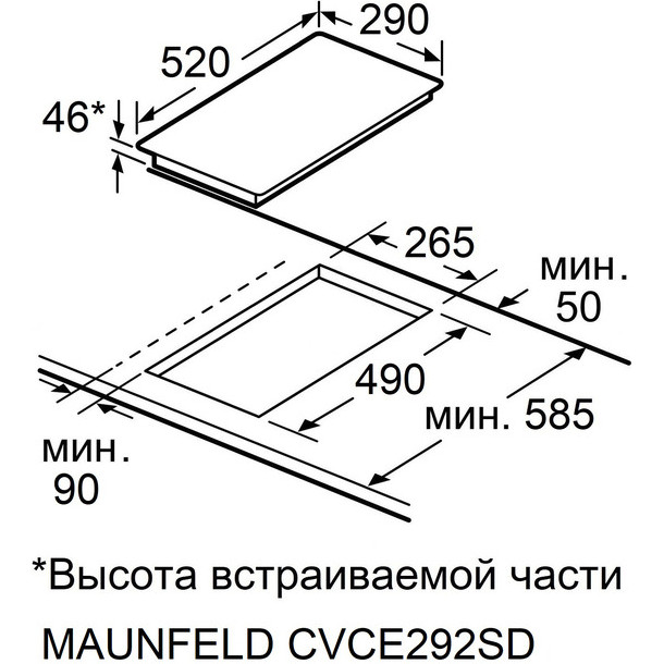 ������������� �������� ������ Maunfeld CVCE292SDBK