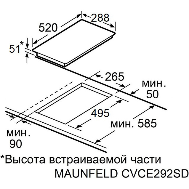 ������������� �������� ������ Maunfeld EVCE292SDPBK