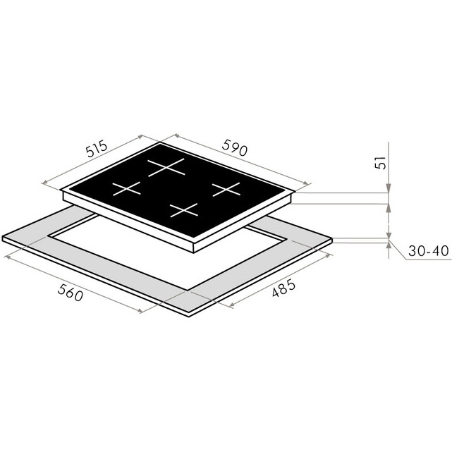 ������� �������� ������ Maunfeld EGHG.64.6CBG/G