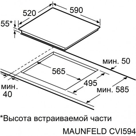 ������������ �������� ������ Maunfeld CVI594BG