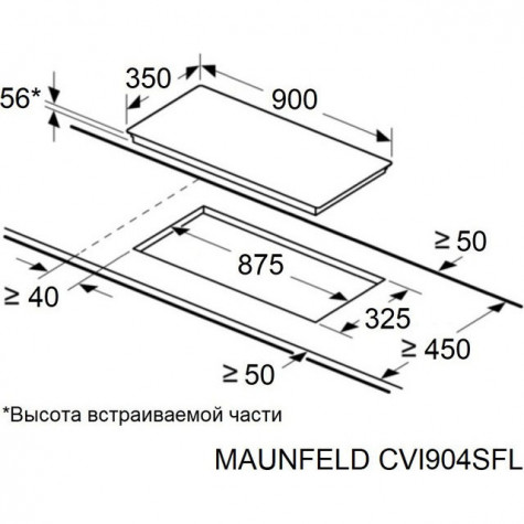 ������������ �������� ������ Maunfeld CVI904SFLDGR