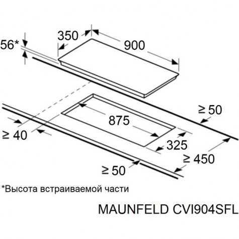 ������������ �������� ������ Maunfeld CVI904SFLLGR
