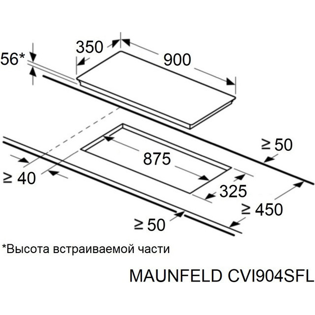 ������������ �������� ������ Maunfeld CVI904SFLLGR