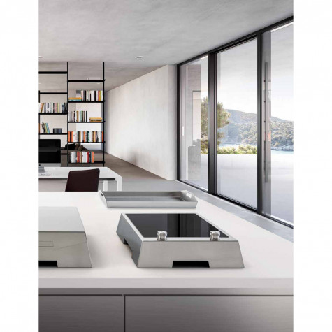 ������������ �������� ������ Barazza 1PTFID black glass ceramic/satin stainless steel
