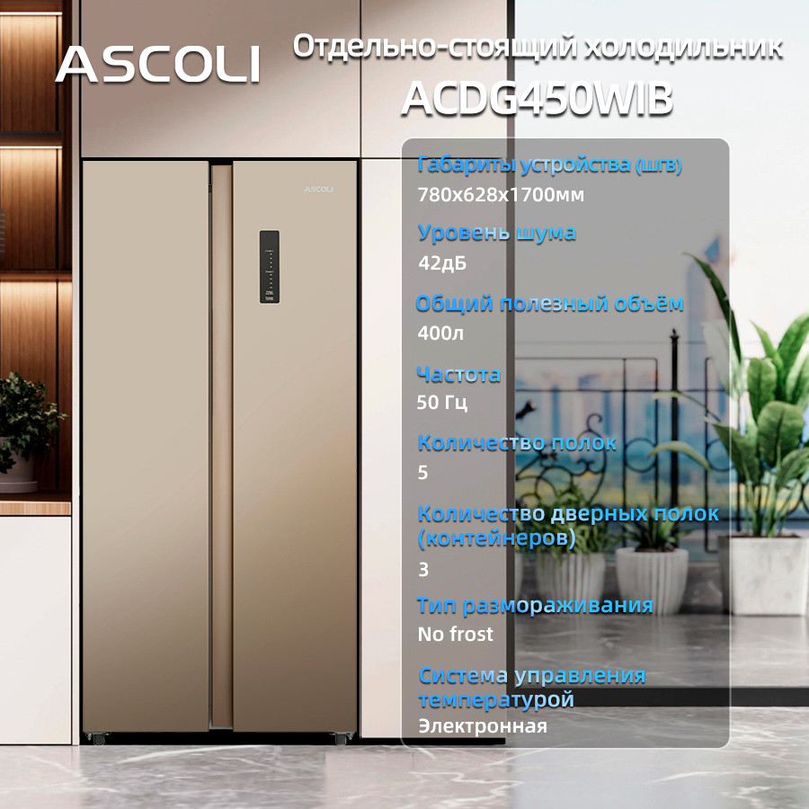����������� Side-by-Side Ascoli ACDG450WIB