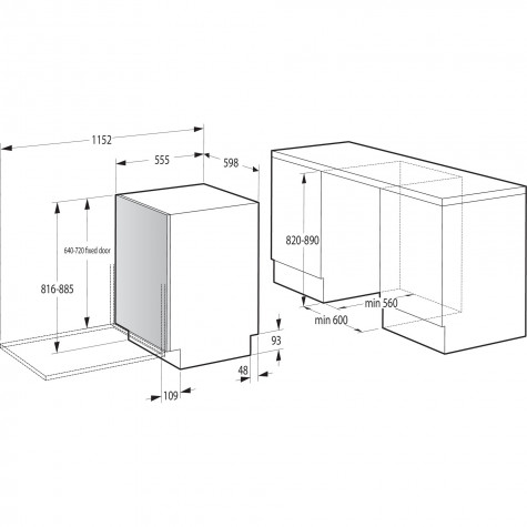 ������������ ������������� ������ Gorenje GV642D90