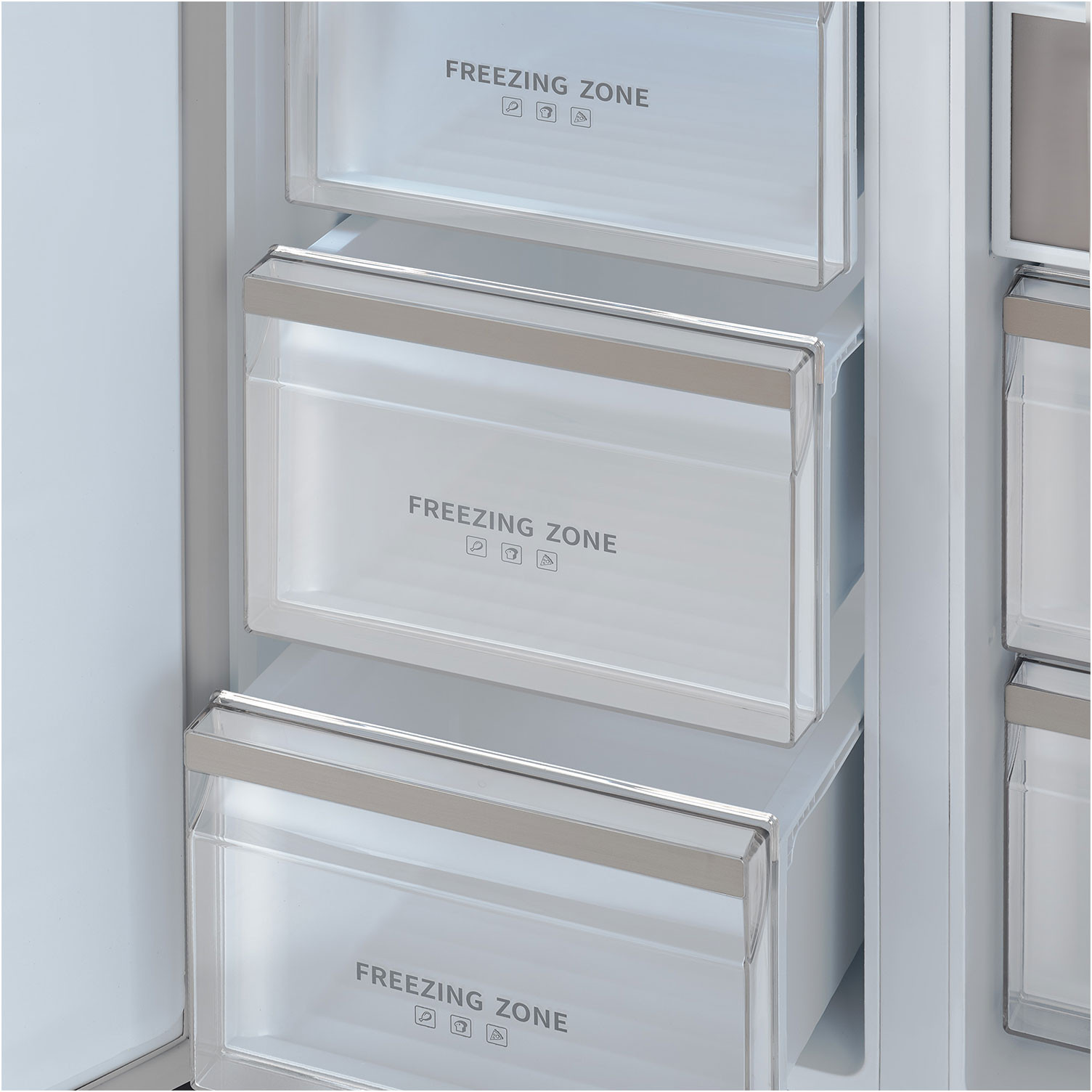 ����������� Side-by-Side Tesler RSD-537BI MARBLE BEIGE