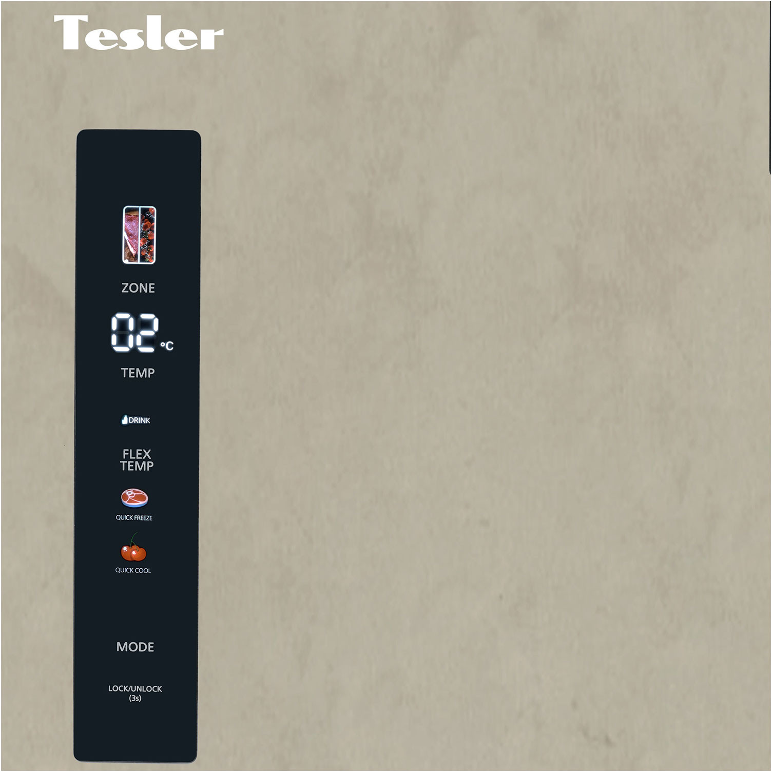 ����������� Side-by-Side Tesler RSD-537BI MARBLE BEIGE