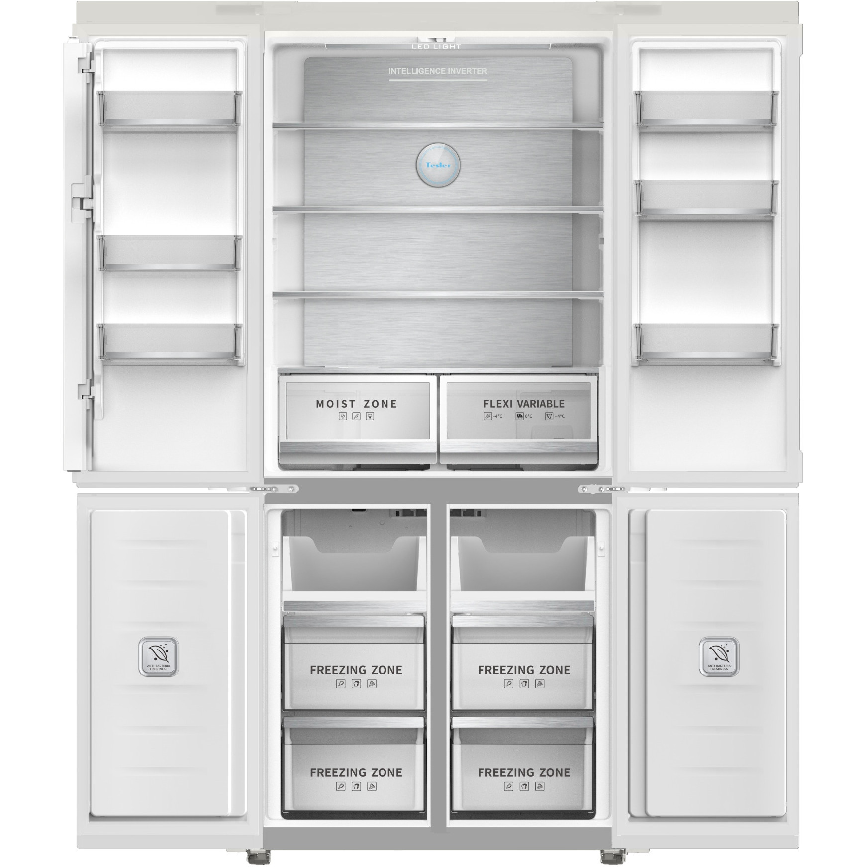Холодильник TESLER RCD-487BI STONE BEIGE